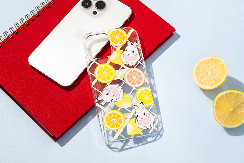【オリラボ限定】「Lemon」スマホケース iPhone15 (透明)(ハードケース)