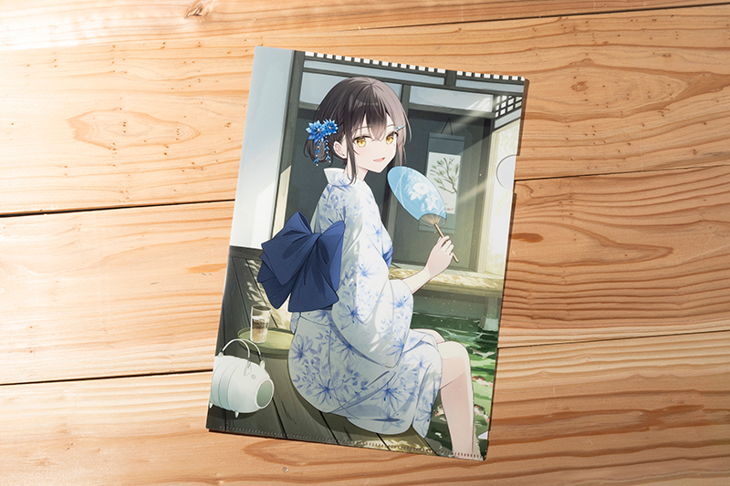 【オリラボ限定】みこと直筆サイン入りグッズセット（ファイル＆ミニうちわ）(受注生産)クリアファイルthumb2