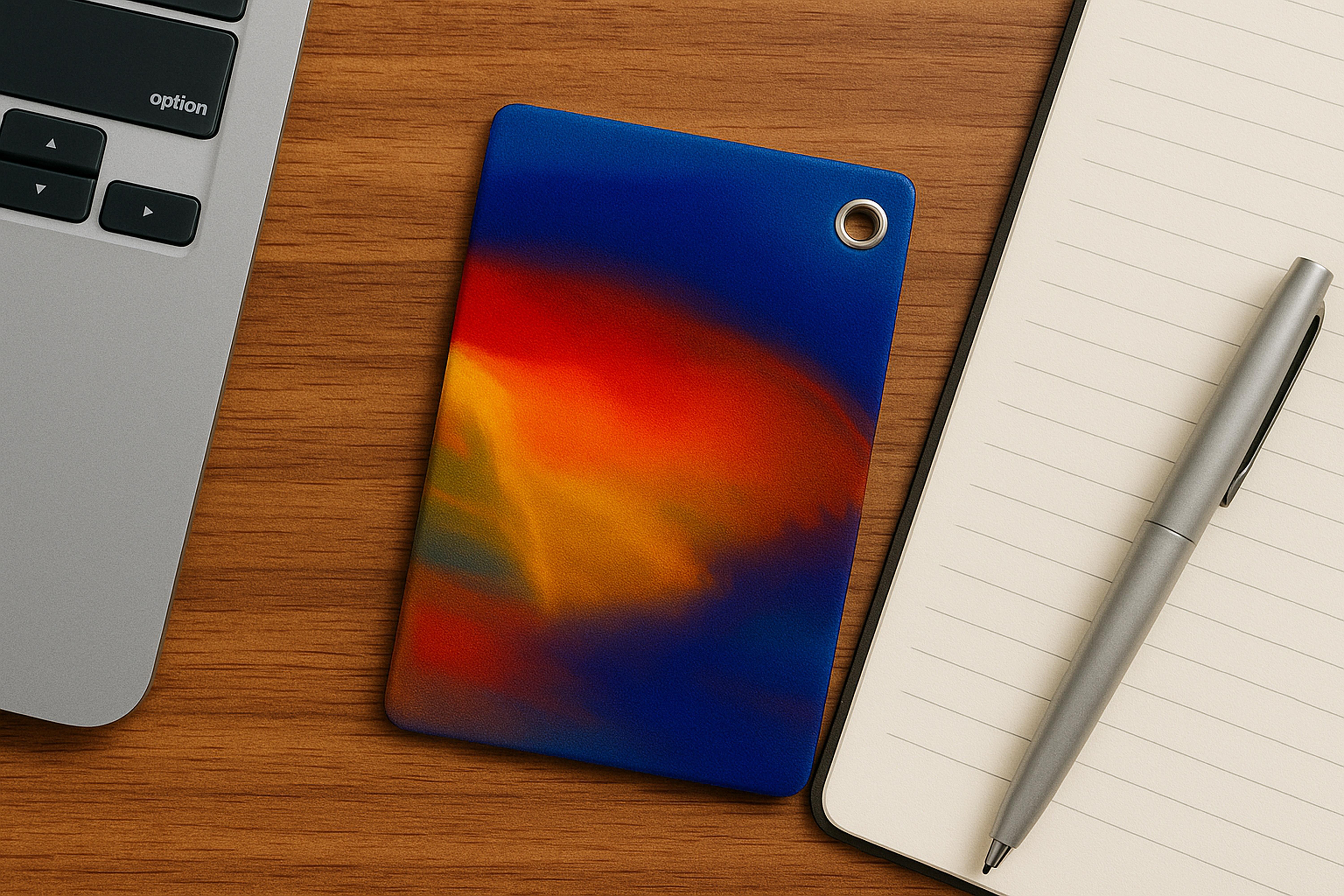 -Aurora Ignition-オーロラの点火 PUレザーパスケース(チェーン付き)