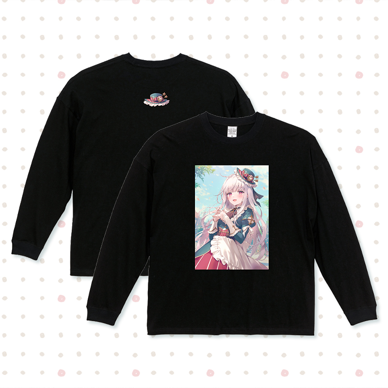 【オリラボ限定】でっかいりらっくすロンT(ブラック) ビッグシルエットロングスリーブＴシャツ