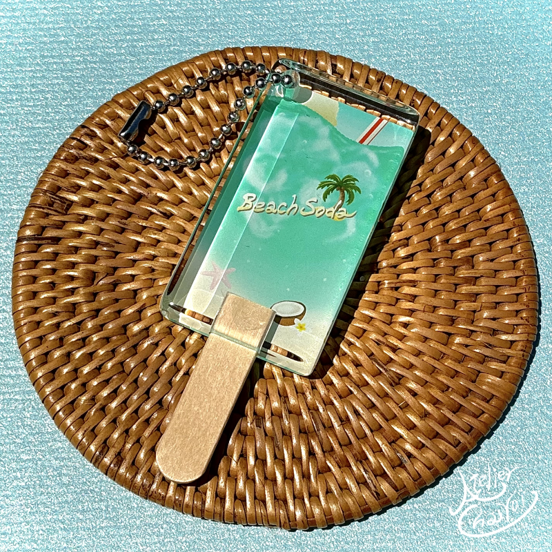 Beach Soda (ビーチソーダ) アイス型アクリルチャーム