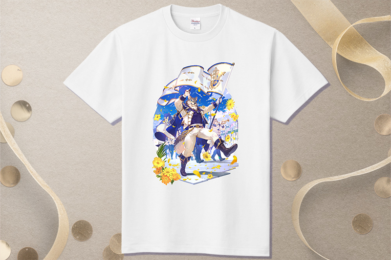 【オリラボ限定】荒塚オガミさま 5th記念 Tシャツ(ホワイト) 定番Ｔシャツ