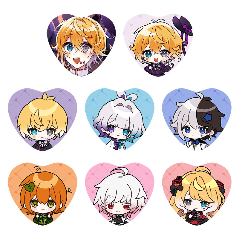 【オリラボ限定】のっき ランダムハート缶バッジ【全8種類】(初回販売期間 : 〜2/7)缶バッジ1