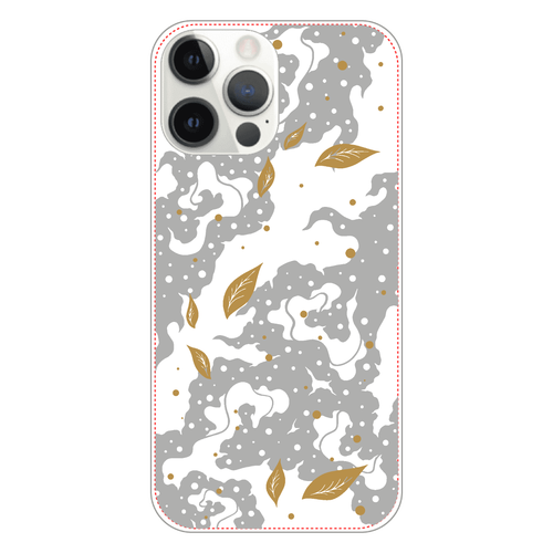 遊雲（茶の葉）iphone12 pro max case iPhone12 ProMax（透明）