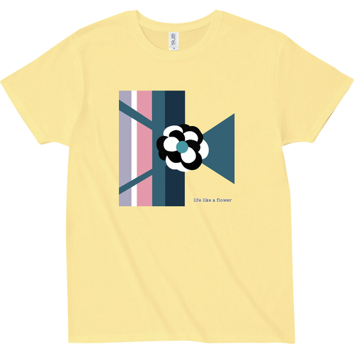花のような人生を スリムフィット Tシャツ