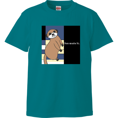 ミーアキャット ハイクオリティーキッズTシャツ