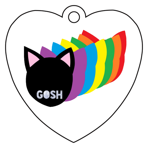 Gosh アクリルキーホルダー　ハート形 (4cm)