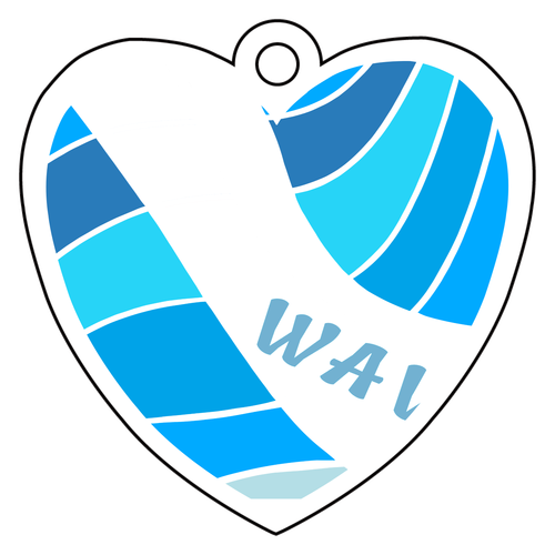 WAVE アクリルキーホルダー　ハート形 (6cm)