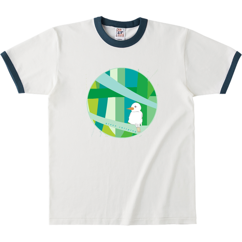みどりのさえずり オープンエンドマックスウェイトリンガーTシャツ