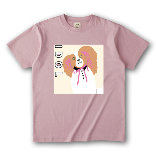 ☆アイドルパピヨン☆ オーガニックコットンTシャツ