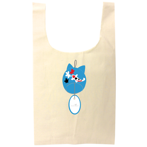 猫風鈴 オーガニックコットンマルシェバッグ