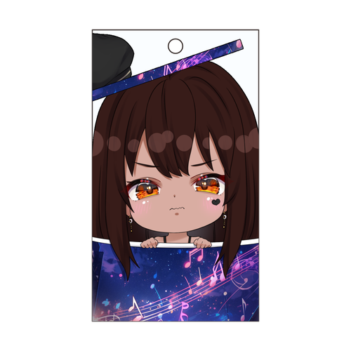 夏のアニソン祭り2024【三木響（黒髪オフ）】アクリルキーホルダーver 短冊型アクリルキーホルダー (W40mm H70mm)