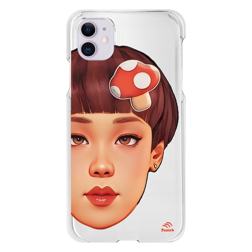 ずー子スマホケース（ハード・iPhone） iPhone11(透明）
