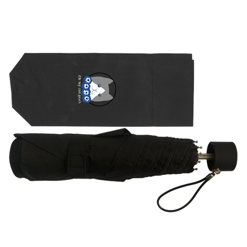 青い瞳の猫 耐風UV折りたたみ傘