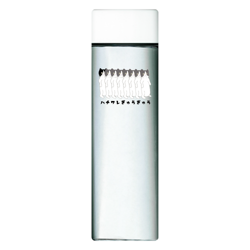 ハチワレぎゅうぎゅう猫 スクエアクリアボトル