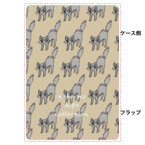 ねこのひげあつめ。やんのかすてっぷ サンド 名刺ケース