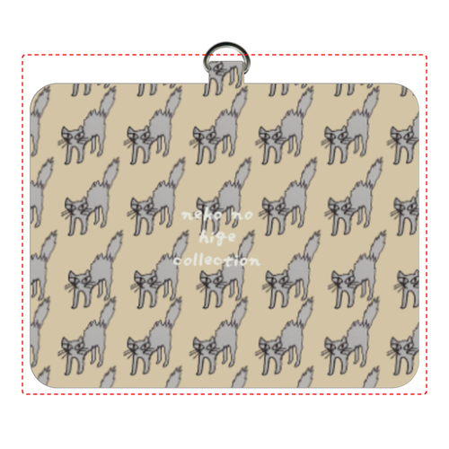 ねこのひげあつめ。やんのかすてっぷ サンド パスケース