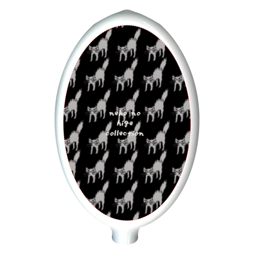 ねこのひげあつめ。やんのかすてっぷ くろＺＡＫＫＡ ラバーコインケース