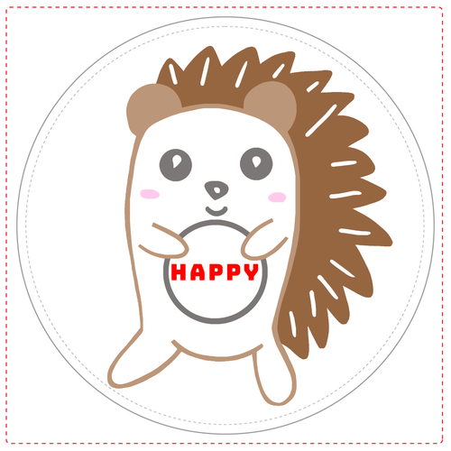 ハッピーハリネズミ コインケース