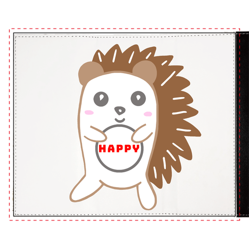 ハッピーハリネズミ メガネケース