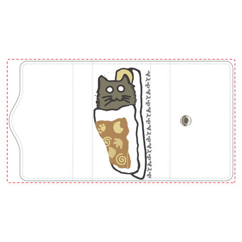 ねこのひげあつめ。おふとんとん もじもじ キーケース