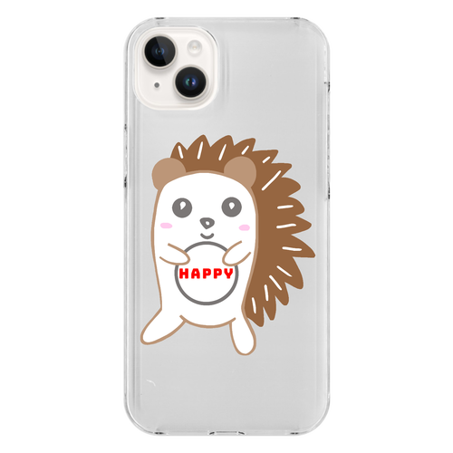 ハッピーハリネズミ iPhone14 Plus (透明)