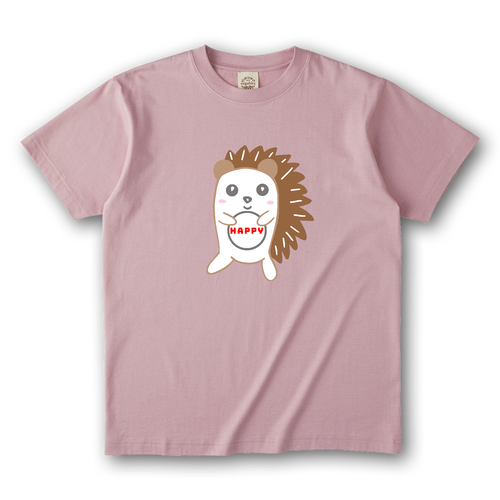 ハッピーハリネズミ オーガニックコットンTシャツ
