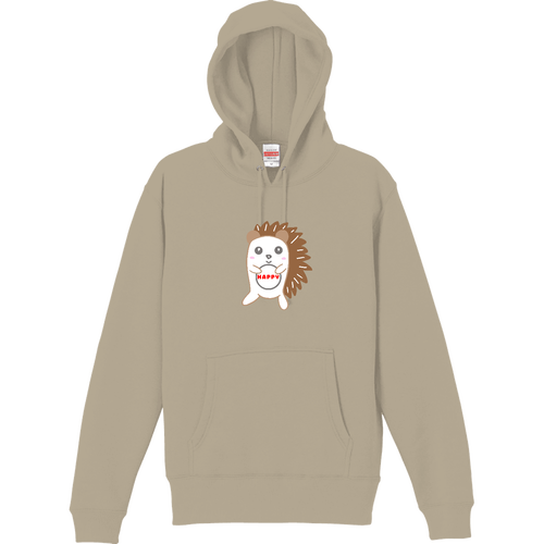 ハッピーハリネズミ T/C スウェット プルオーバー パーカ