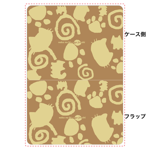 ネコノヒ～～ゲジルシ　おふとんとん　布団柄 名刺ケース