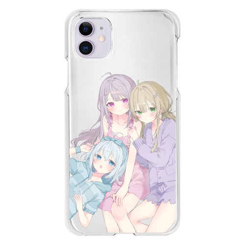 【オリラボ限定】「パジャマパーティー」スマホケース iPhone11(透明）