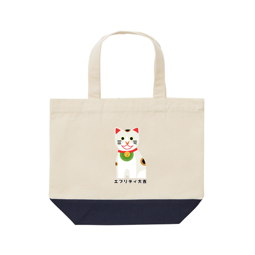 開運大吉猫ちゃん レギュラーキャンバストートバッグ(S)(フルカラー転写プリント)