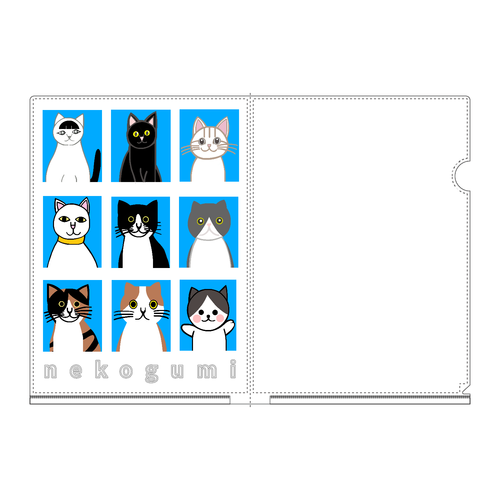 猫組アルバム A4フルグラフィッククリアファイル