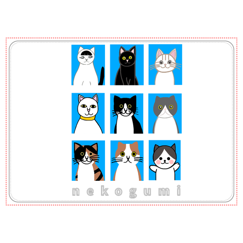 猫組アルバム タブレットケース汎用Mサイズ