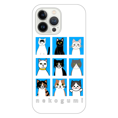 猫組アルバム iPhone14 Pro Max (白)