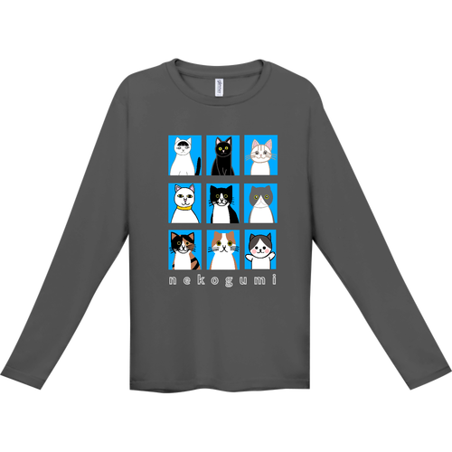 猫組アルバム インターロック ドライ長袖Tシャツ