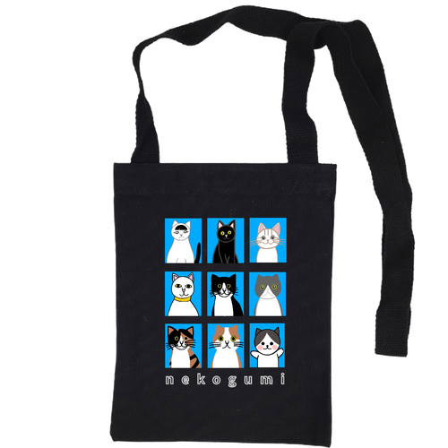猫組アルバム オーガニックコットンキャンバスサコッシュ