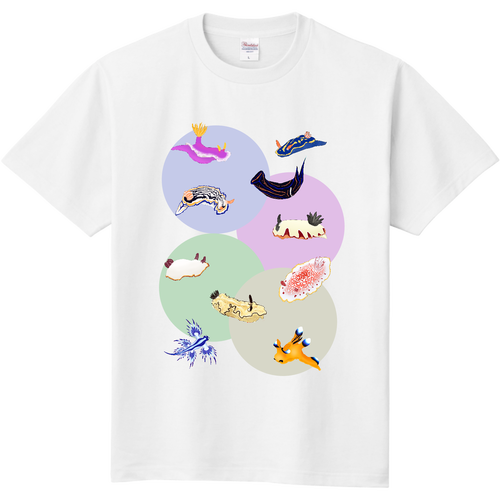 カラフルウミウシTシャツ 定番Ｔシャツ