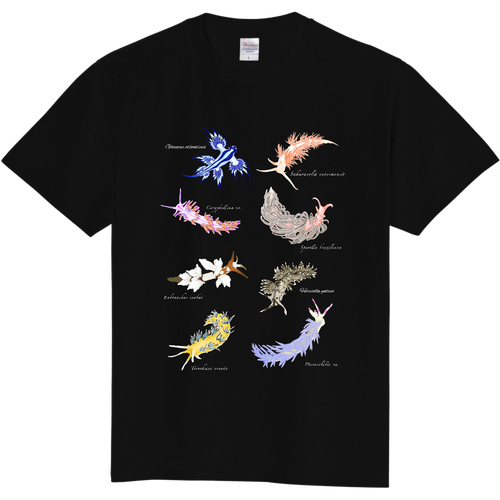 ミノウミウシ 定番Tシャツ（ネイビー、黒） 定番Ｔシャツ