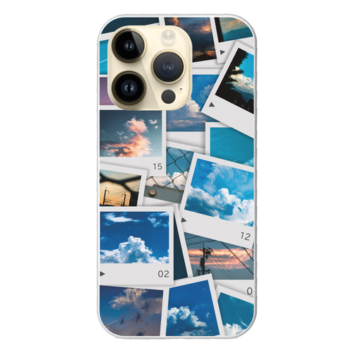 空色iPhoneケース iPhone14 Pro (白)