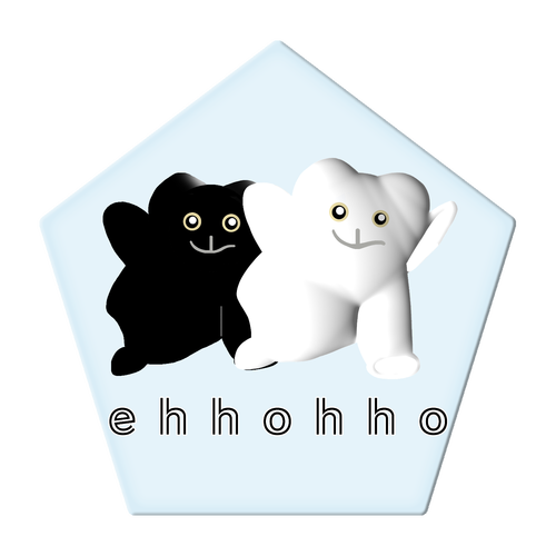 エッホッホ アクリルコースター 五角形