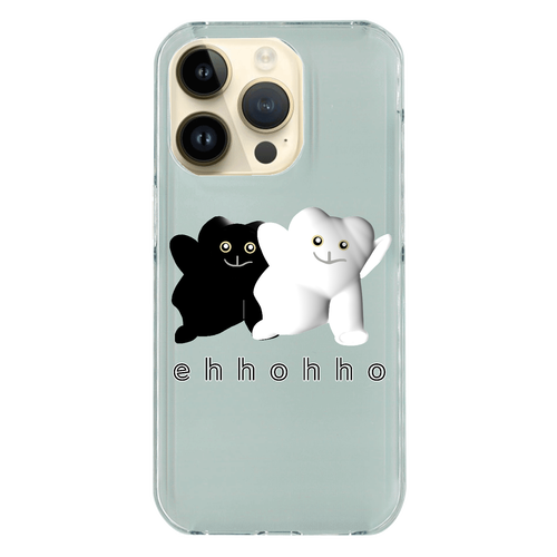 エッホッホ iPhone14 Pro (透明) 