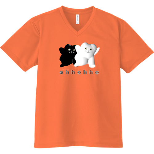 エッホッホ ドライVネックTシャツ