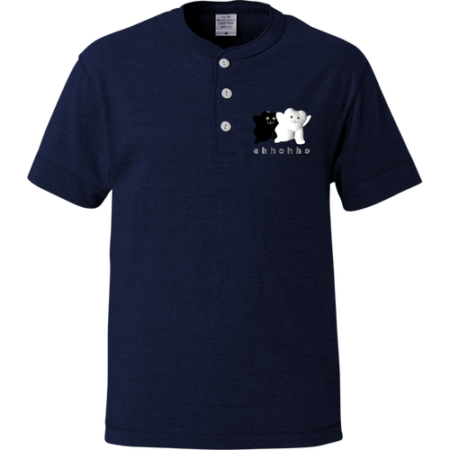 エッホッホ ヘンリーネックTシャツ
