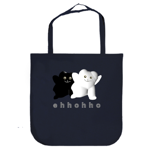 エッホッホ 厚手コットンラウンドボトムバッグ(L)