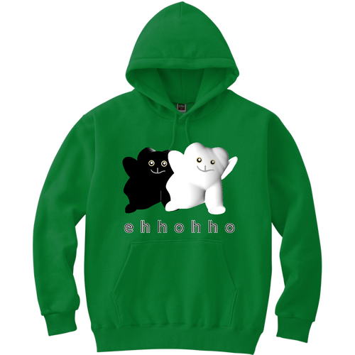 エッホッホ 軽量プルパーカー (長袖プリント)