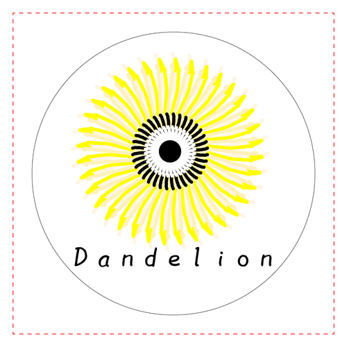 タンポポ クリアバッジ