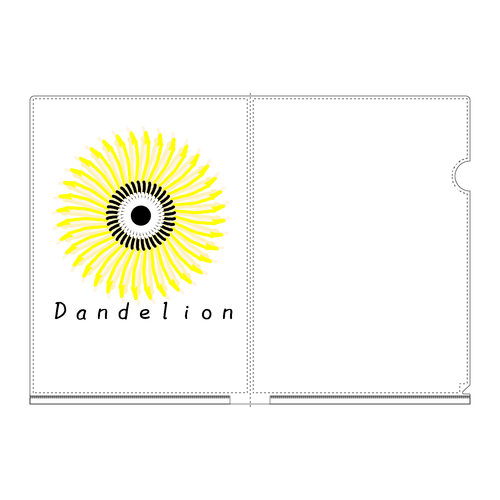 タンポポ A4フルグラフィッククリアファイル