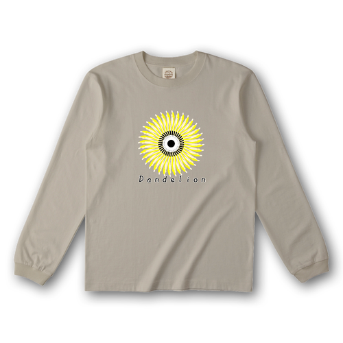タンポポ オーガニックコットンロングスリーブTシャツ（リブ有り）