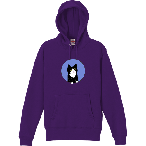 まるの中からハチワレさん T/C スウェット プルオーバー パーカ