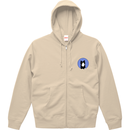 まるの中からハチワレさん スウェットフルジップパーカー